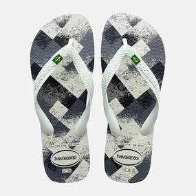 HAVAIANAS BRASIL FRESH - WHITE.WHITE.GREY Translucent Flip Flops