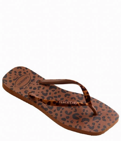 HAVAIANAS SLIM SQUARE VELVET - RUST Best Home Flip Flops