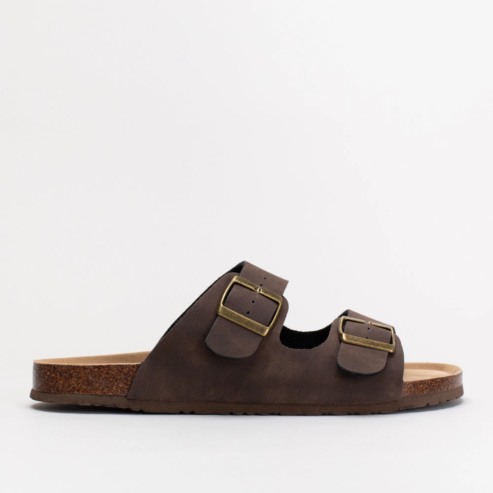 Buckle Mule Footbed Sandals Royal In Jamaica