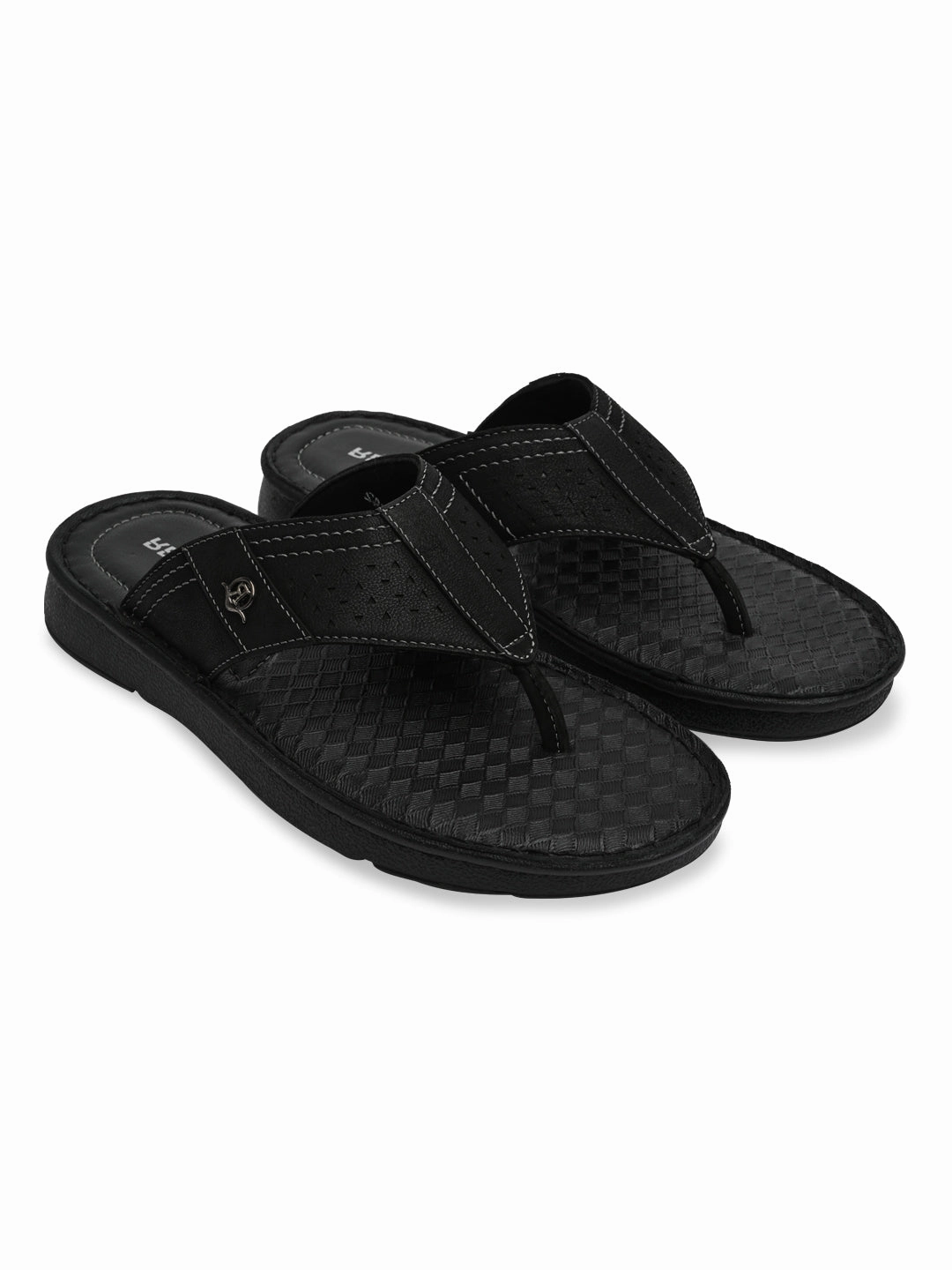 Regal Black Mens Casual Leather Sandals Sandals Vs Flip Flops