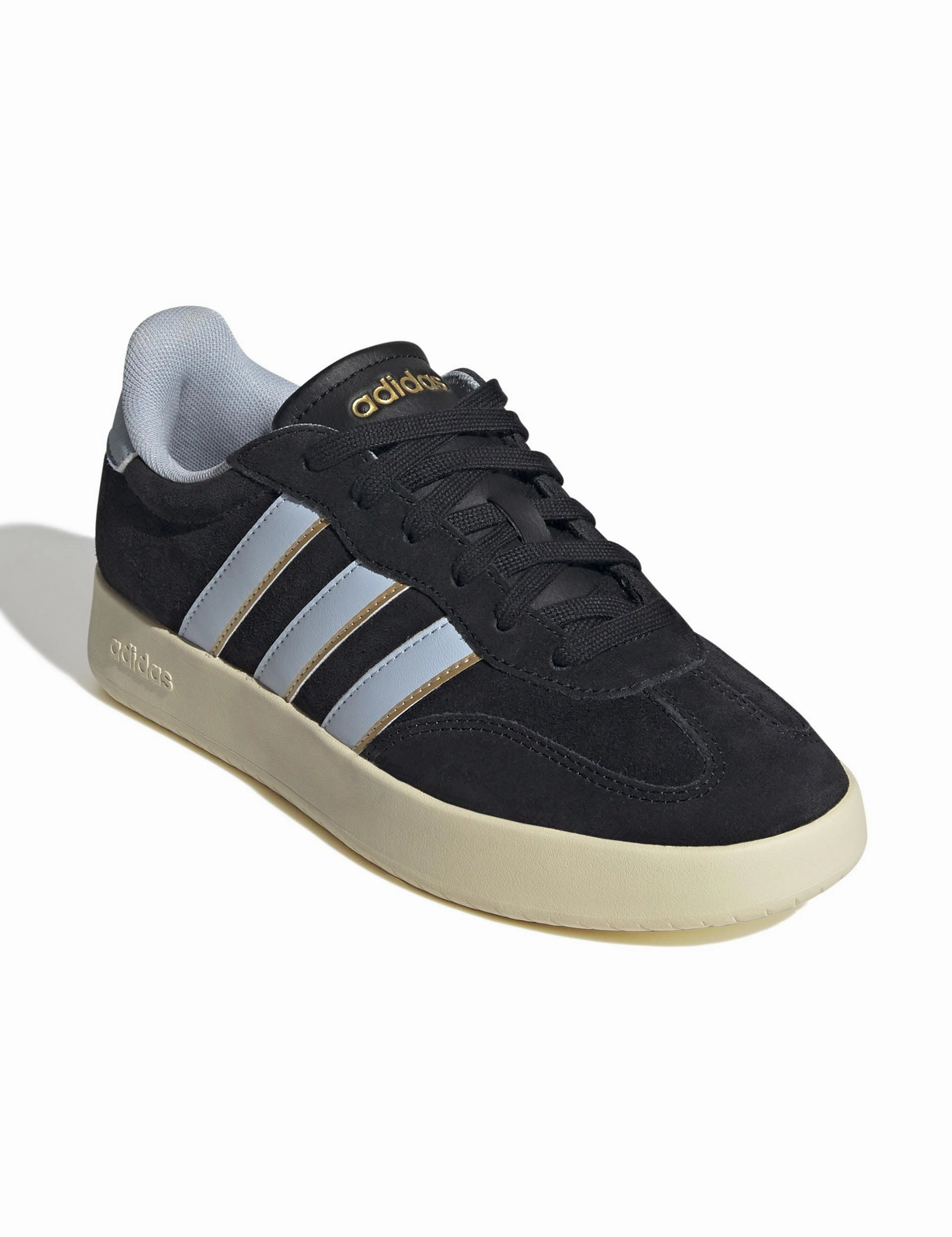Barreda Shoes - Core Black/Wonder Blue/Gold Metallic Rubber Tennis Shoes