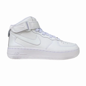 Nike scarpa sneakers junior Air Force 1 Mid Easyon FN1193-111 bianco Dirty Sneakers