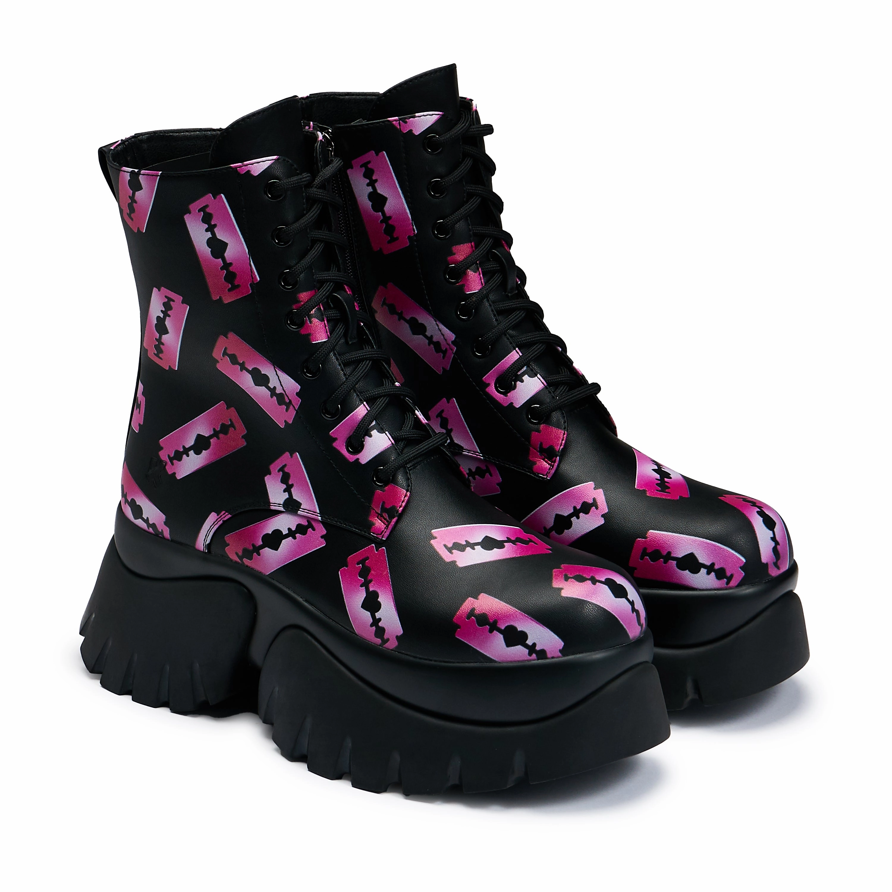 Edge of Utopia Monster Platform Boots Beetlejuice Boots