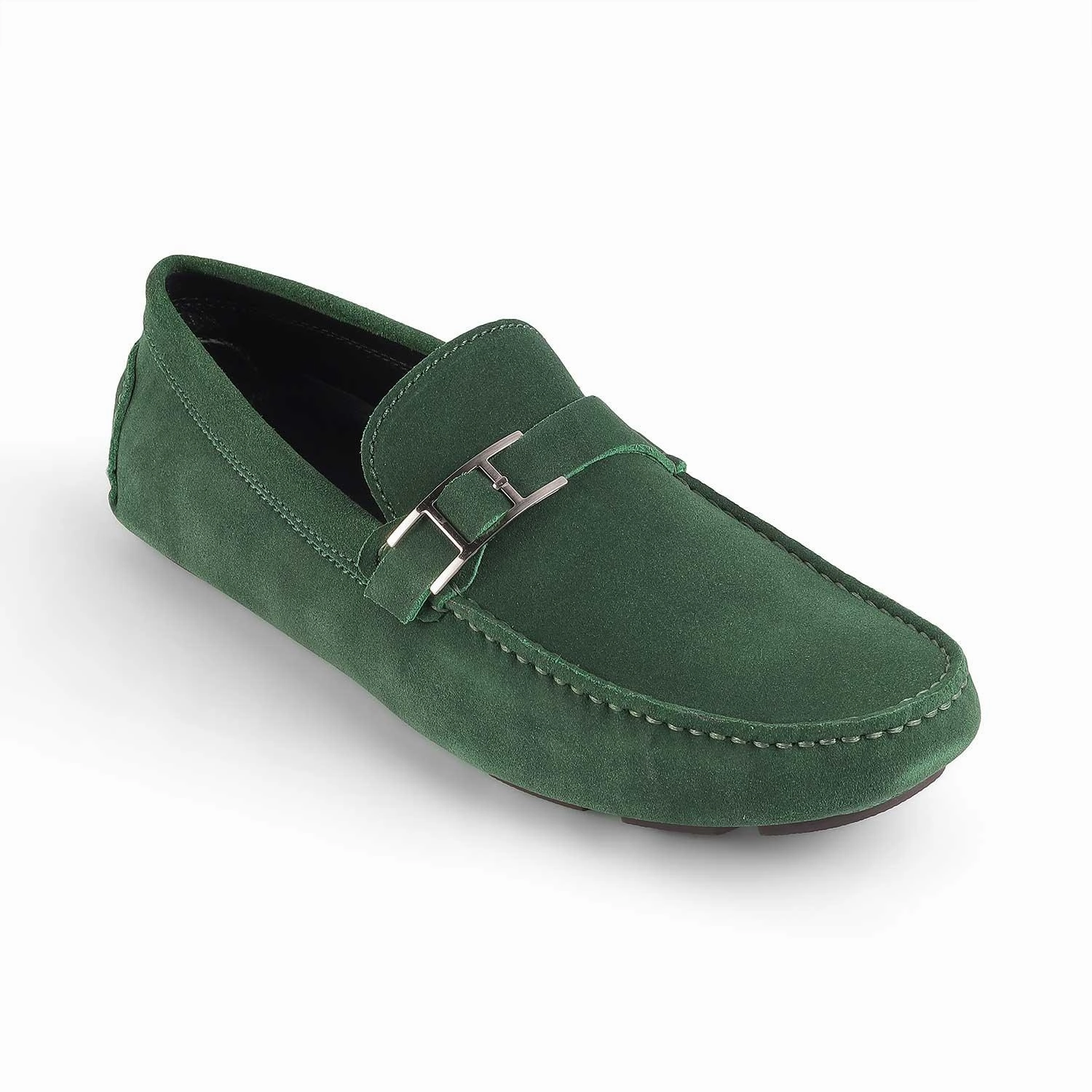 Tresmode Campin Green Men's Leather Driving Loafers Loafers Wexford Pa