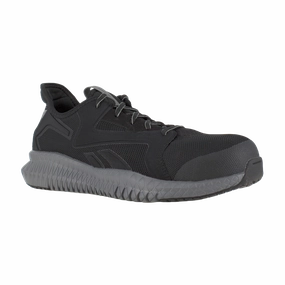 Green And Gold Tennis Shoes Reebok Men's Flexagon 3.0 Composite Toe Athletic Work Shoes RB4064