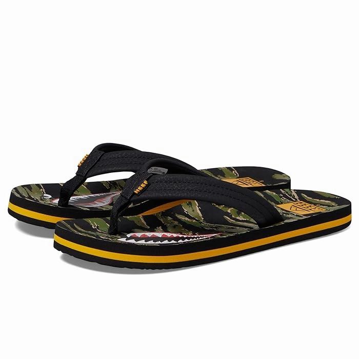 REEF Kids Ahi Sandal-Tiger Shark Fourth Of July Flip Flops