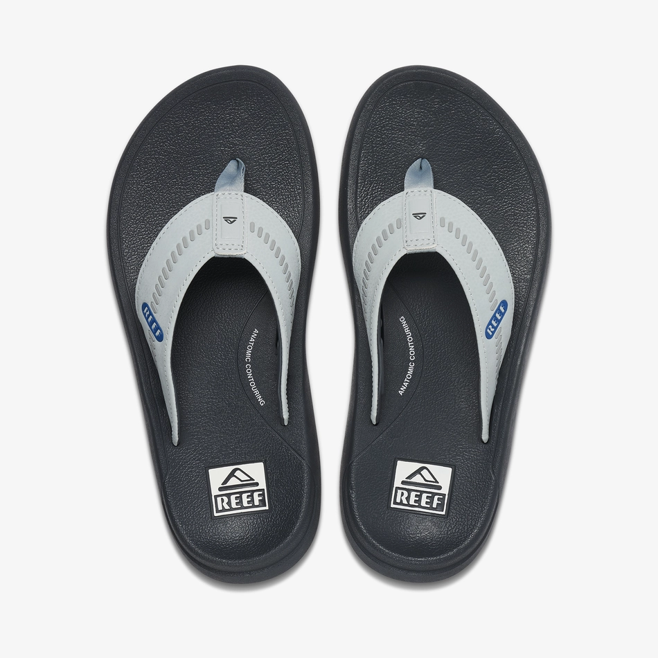 REEF Swellsole Cruiser Sandal-Grey/Light Grey/Blue Traditional Japanese Sandals