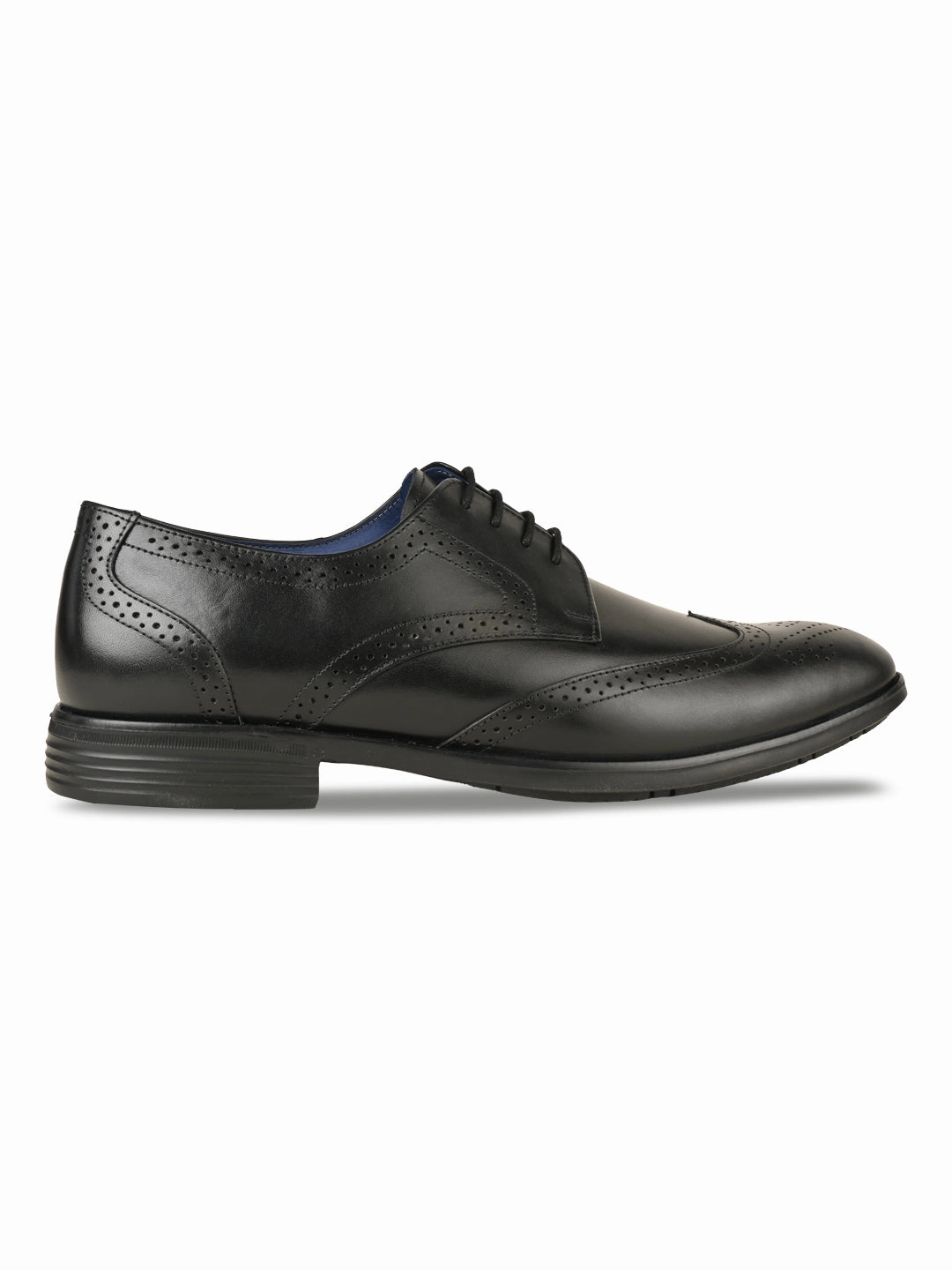 Semi Brogue Boots Regal Black Men Leather Lace Up Brogues