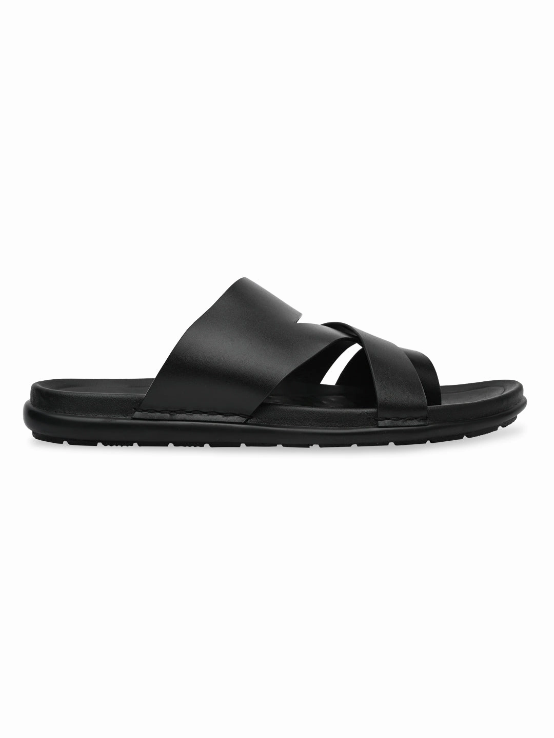 Regal Black Mens Casual Leather Sandals Naturalized Sandals