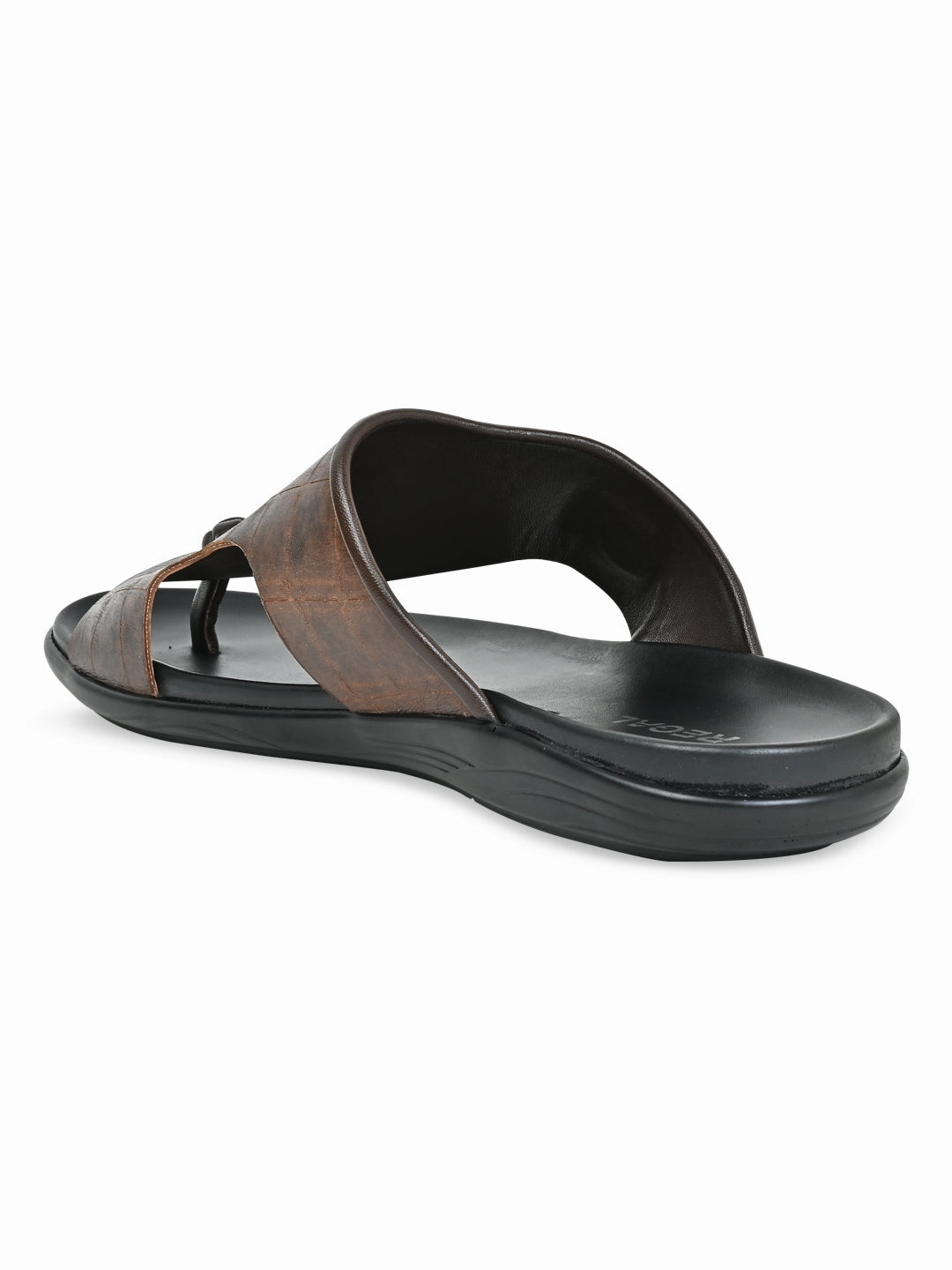 Regal Brown Men Casual Croco Print Sandals Sandals And Heels