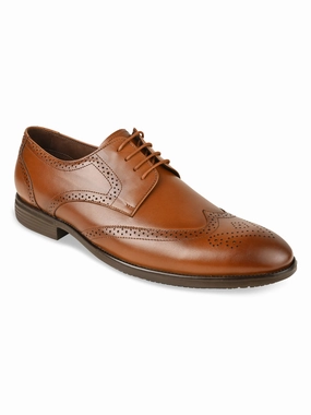 Brogue Tralee Regal Brown Men Leather Lace Up Brogues