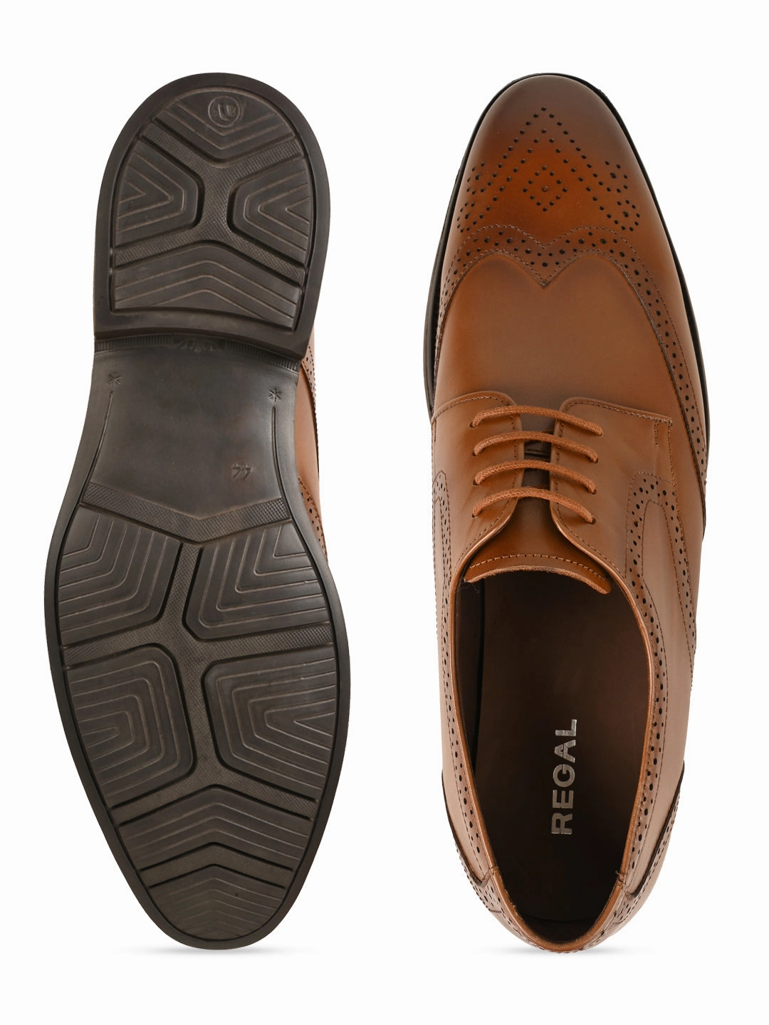 Country Brogues Commando Sole Regal Brown Men Leather Lace Up Brogues