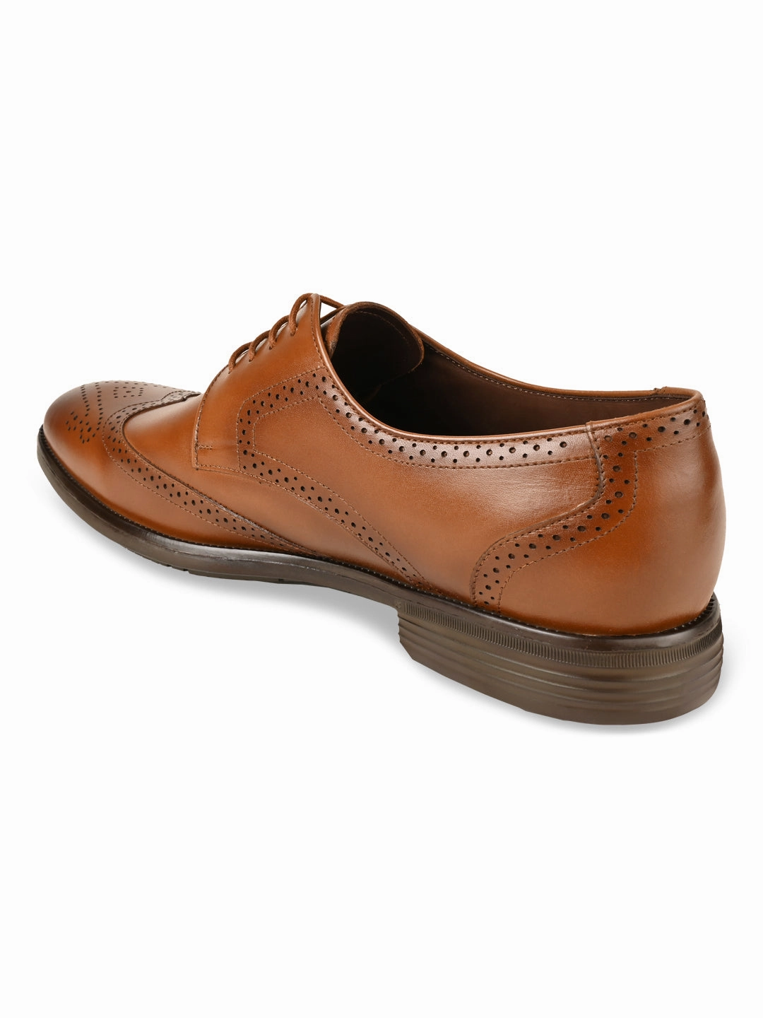 Navy Brogue Shoes Regal Brown Men Leather Lace Up Brogues