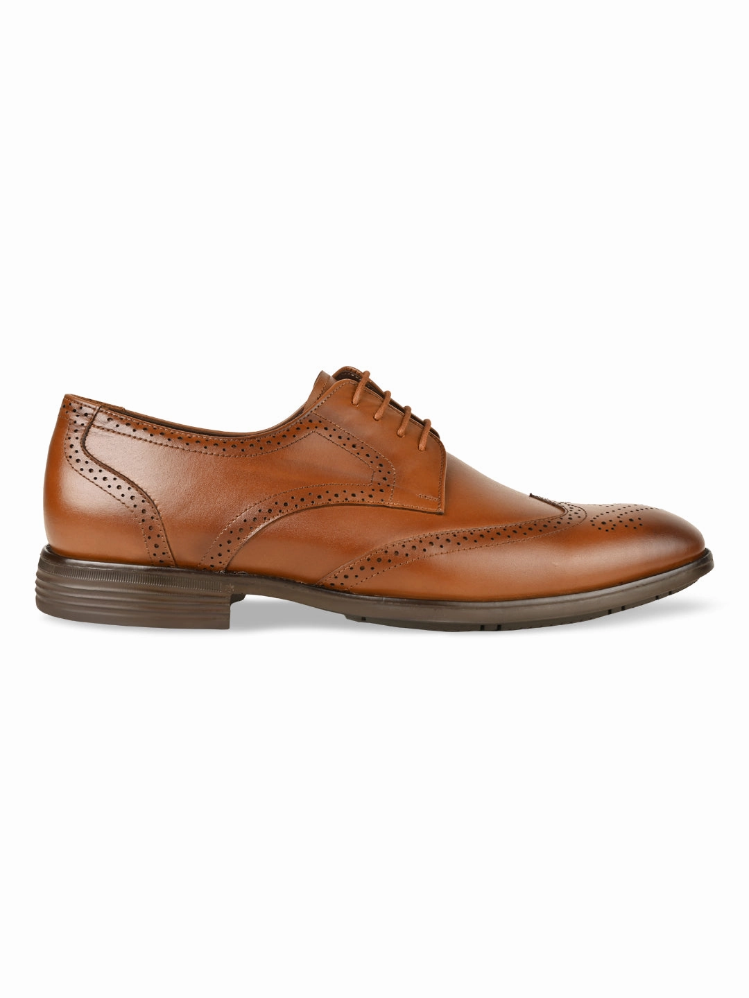 Cheap Brogues Regal Brown Men Leather Lace Up Brogues