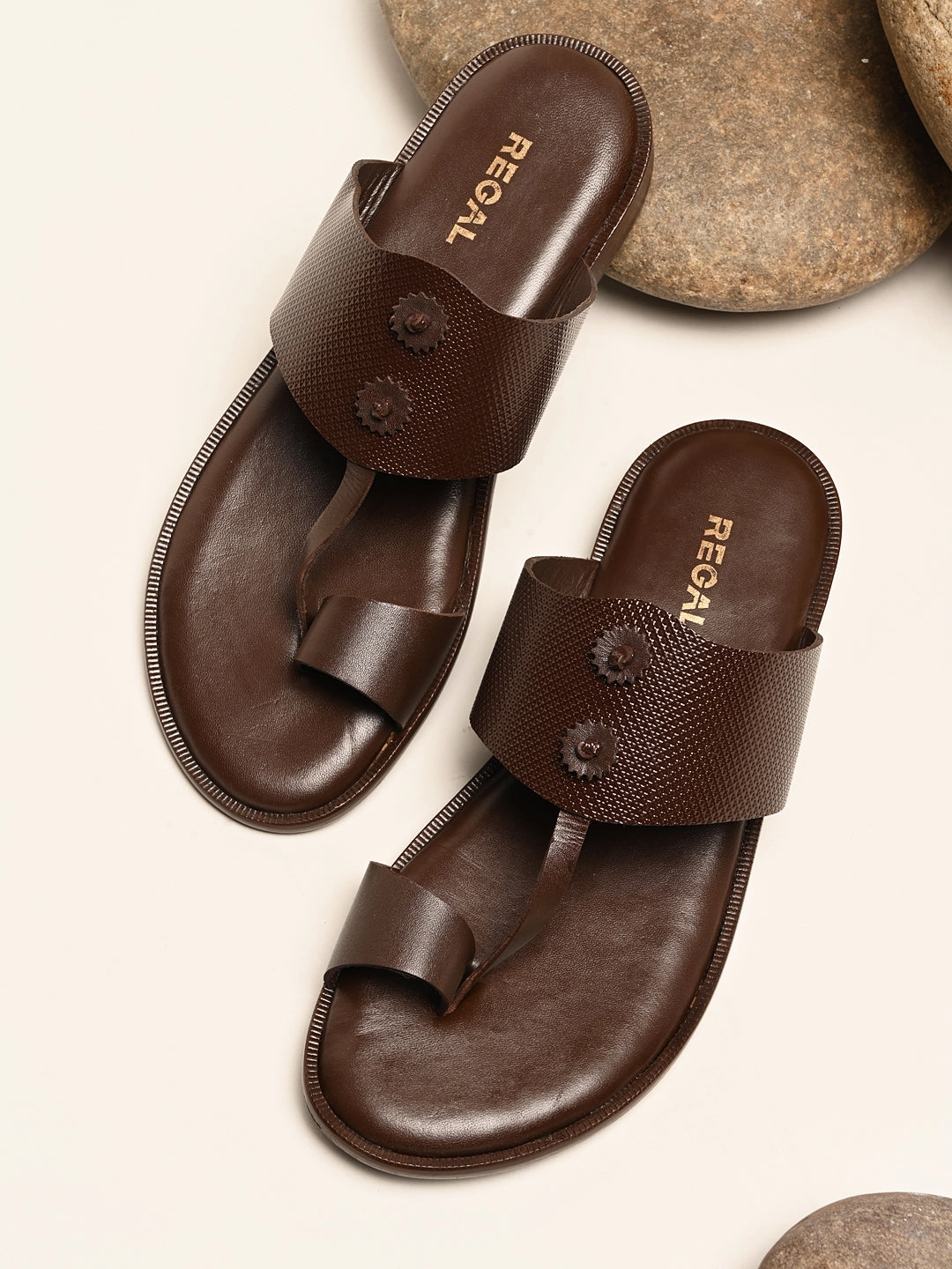 Regal Brown Men Stylish Kolhapuris Sports Sandals