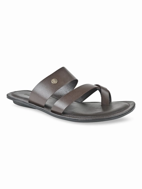 Sandals From Walmart Regal Maroon Men Casual Leather Sandals