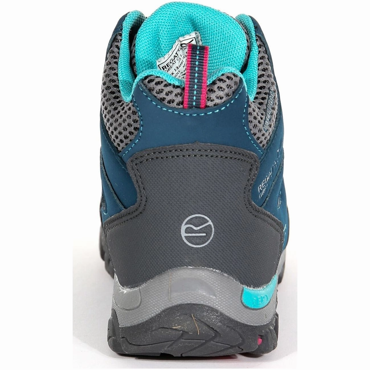 Regatta Holcombe Mid Waterproof Junior Walking Boots - Blue Laceless Hiking Boots