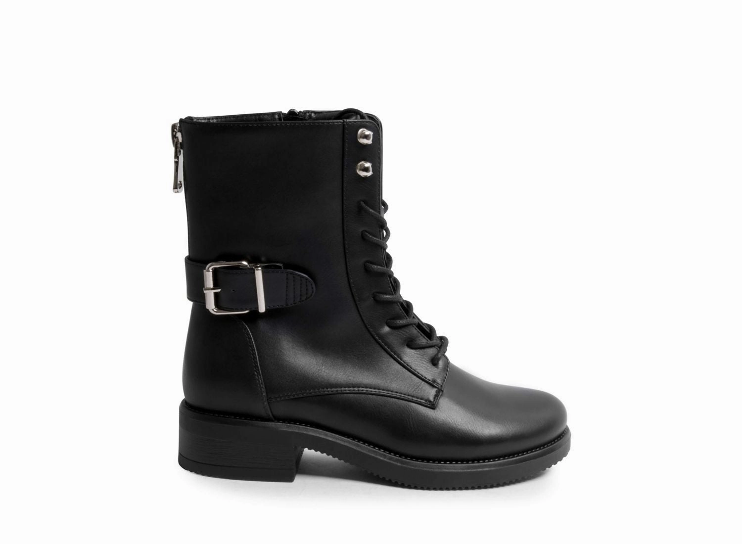 High Platform Combat Boots PATTIEE BLACK