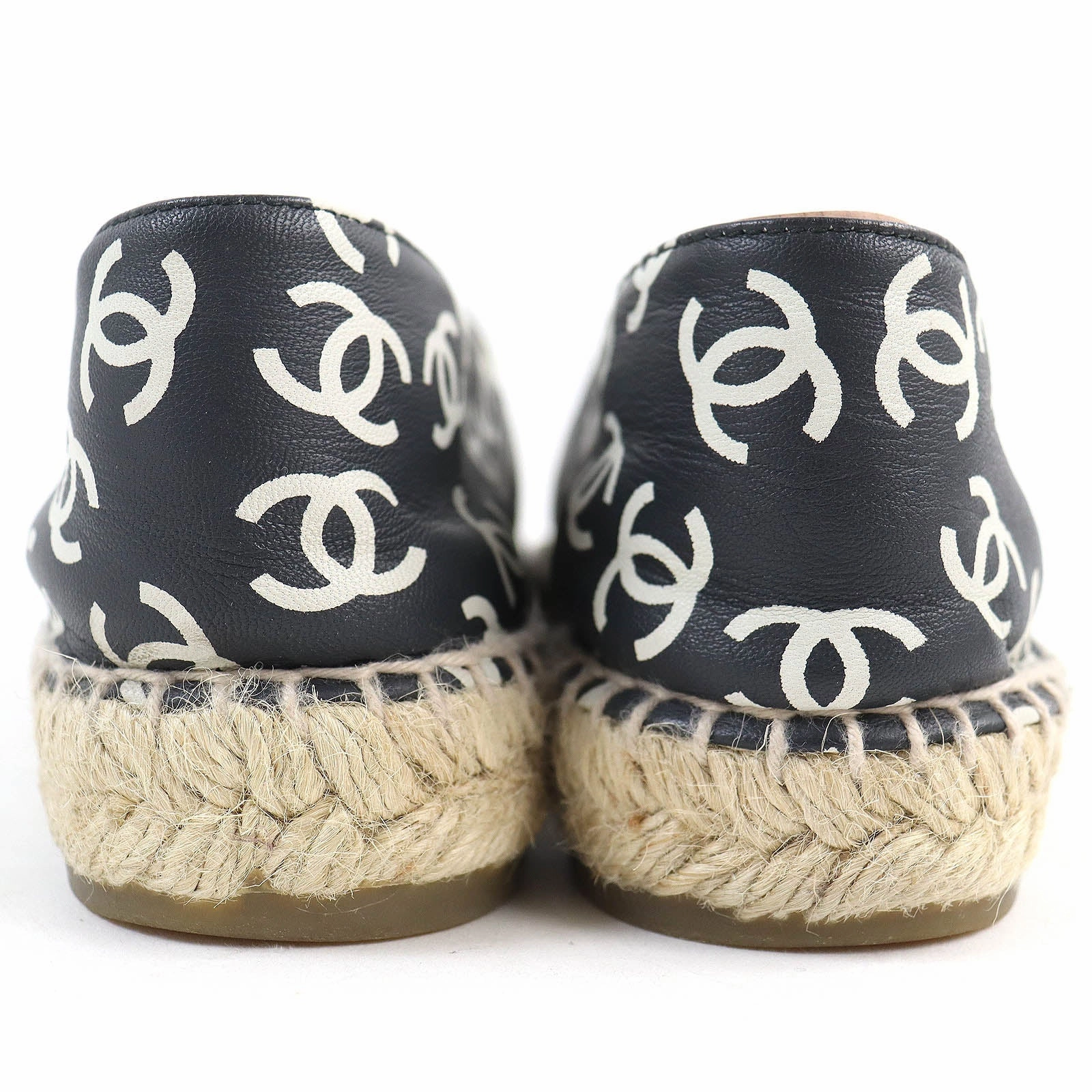 Espadrille Wedges Castaner Chanel COCO Mark Espadrilles Leather Slip-ons 39
