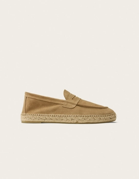Espadrilles Romo - Sude taupe Espadrille Flat Tory Burch