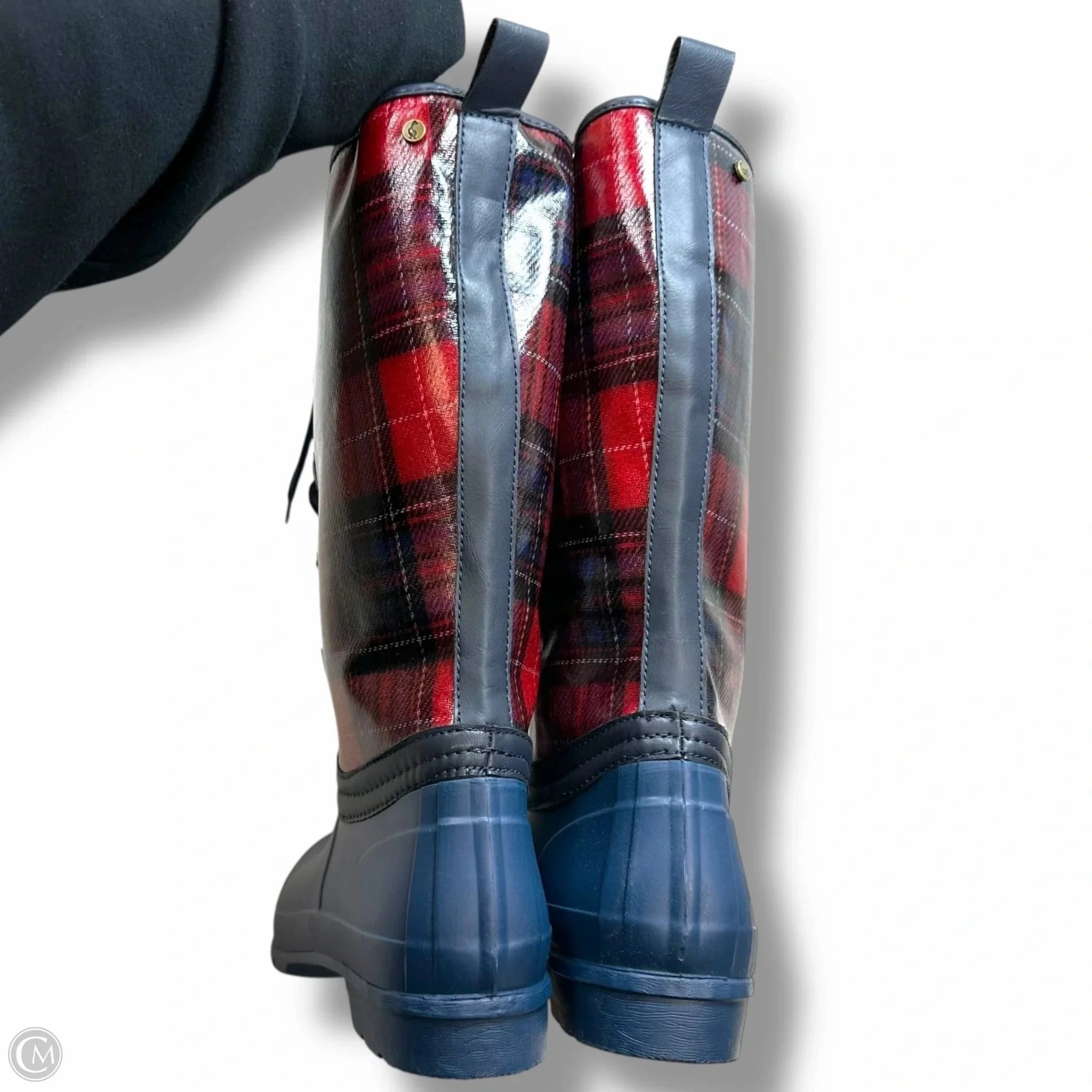Boots Rain By Sporto In Plaid Pattern, Size: 10 Sergio Rossi Rain Boots