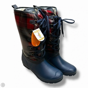 Infant Gucci Rain Boots Boots Rain By Sporto In Plaid Pattern, Size: 10