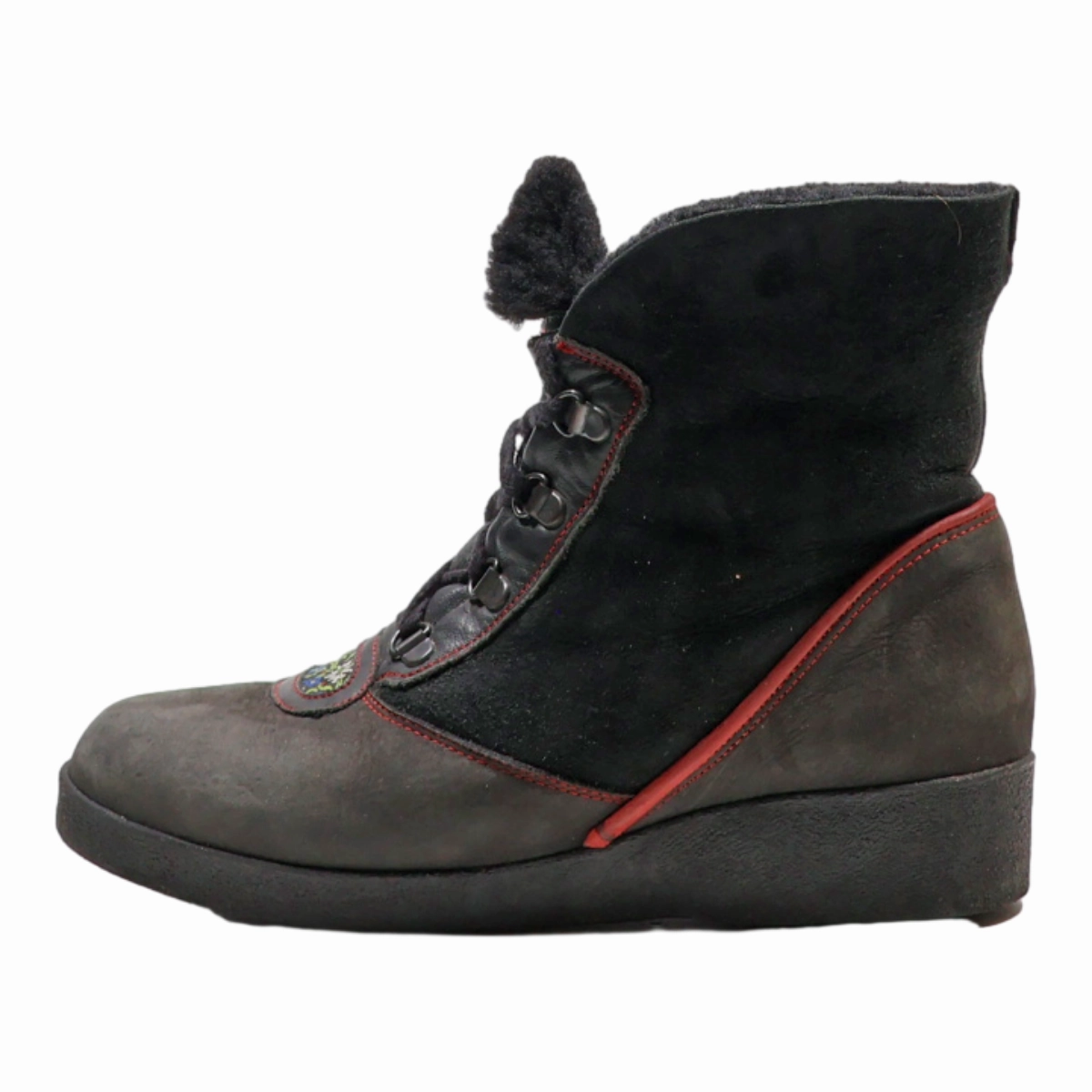 Boots For Ice And Snow KANDAKAR Snow Boots Black Synthetic Womens UK 3