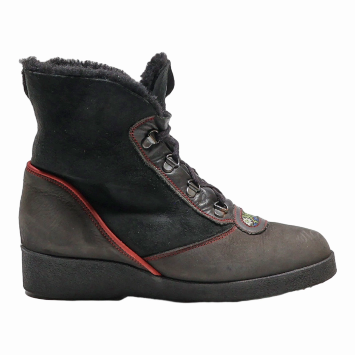 KANDAKAR Snow Boots Black Synthetic Womens UK 3 La Canadienne Snow Boots