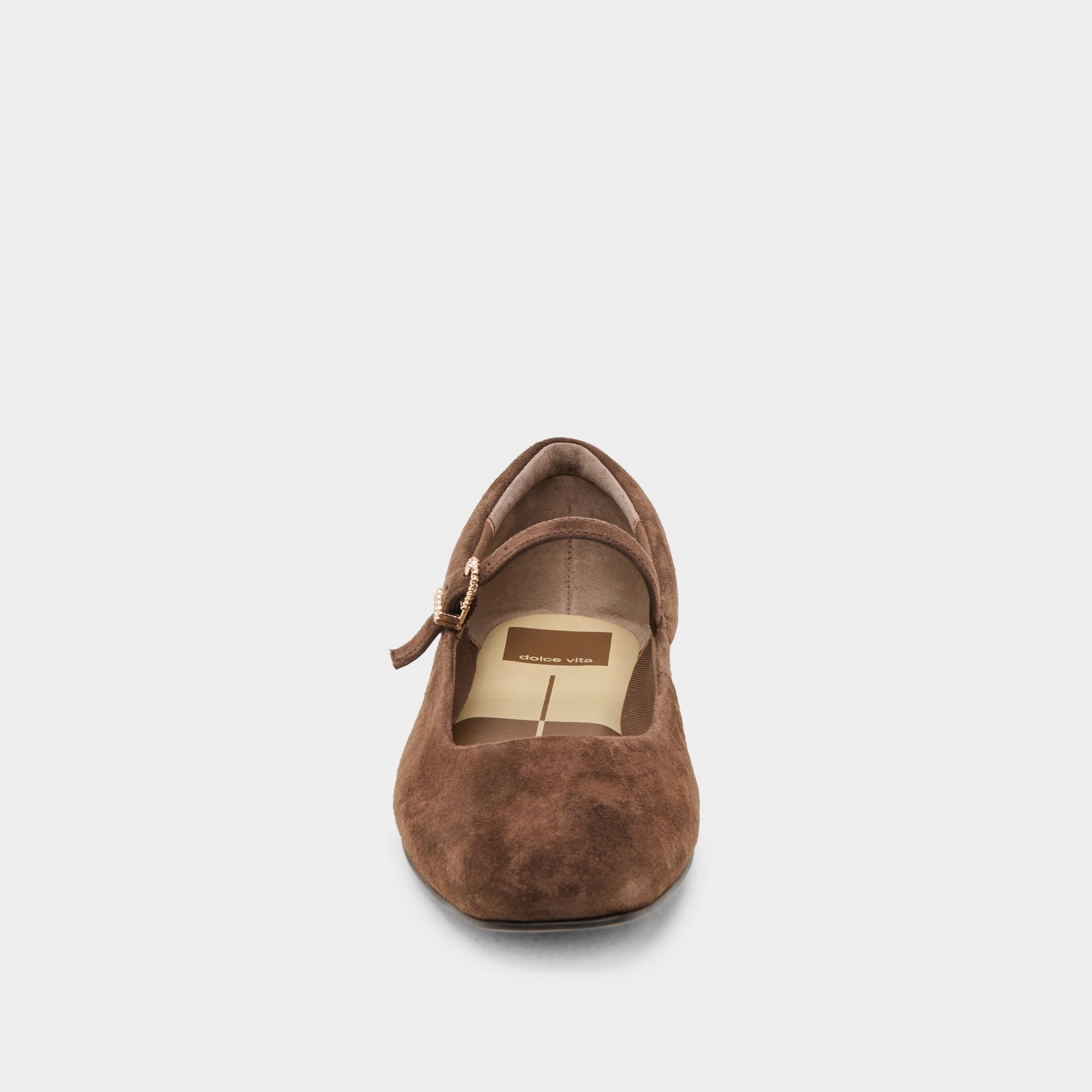 Shoes Platform Flat REYES BALLET FLATS DK BROWN SUEDE
