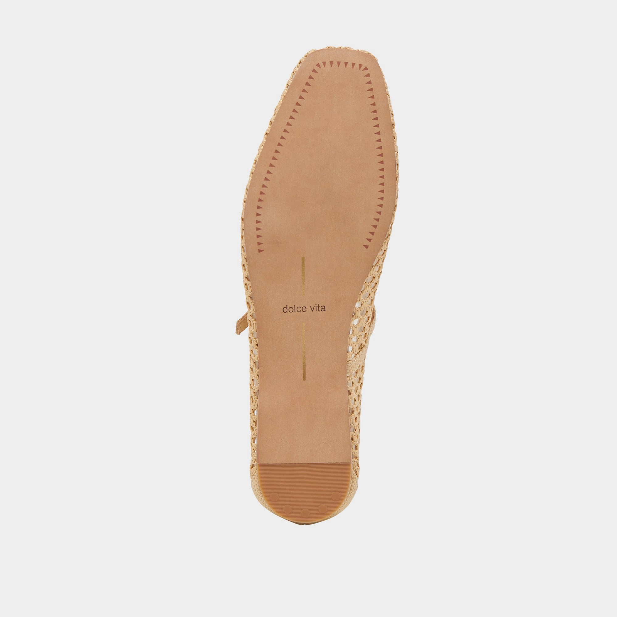 Flat Shoes To Wear To REYES BALLET FLATS LT NATURAL WOVEN RAFFIA