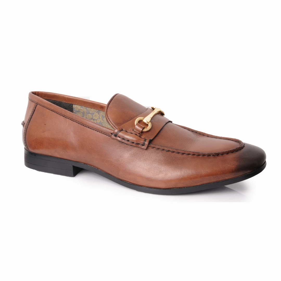 Richmond Smart Formal Leather Loafers - Brown Water Shoes Loafers