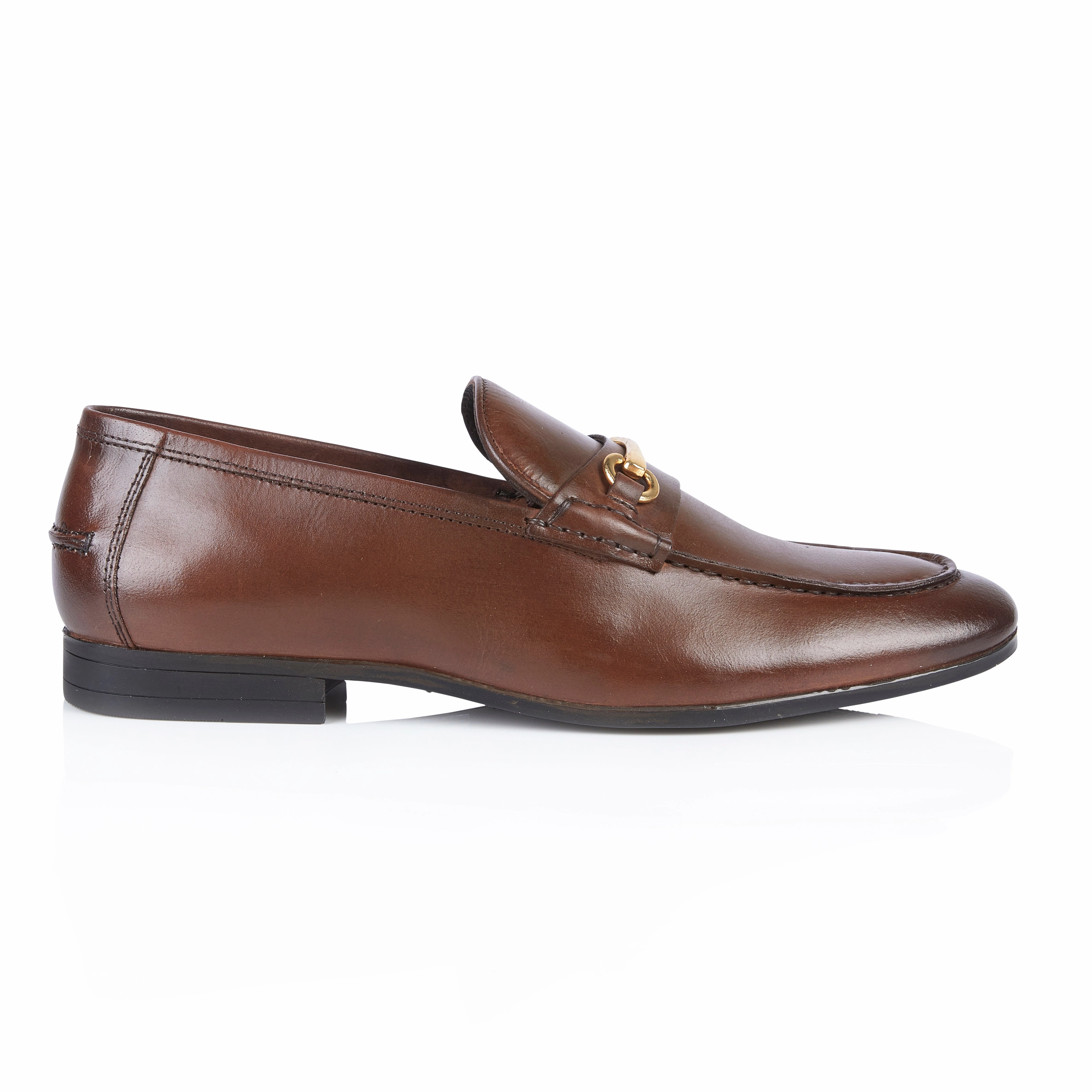 Richmond Smart Formal Leather Loafers - Brown House Shoe Loafers