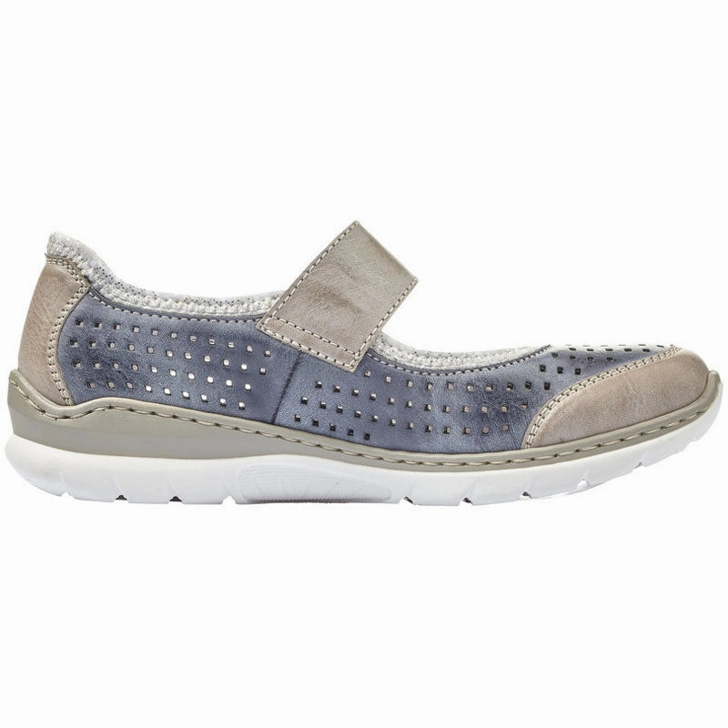 Rieker Nikita B5 Mary Jane Jeans Blue (Women's) Gypsy Sport Mary Jane Shoes