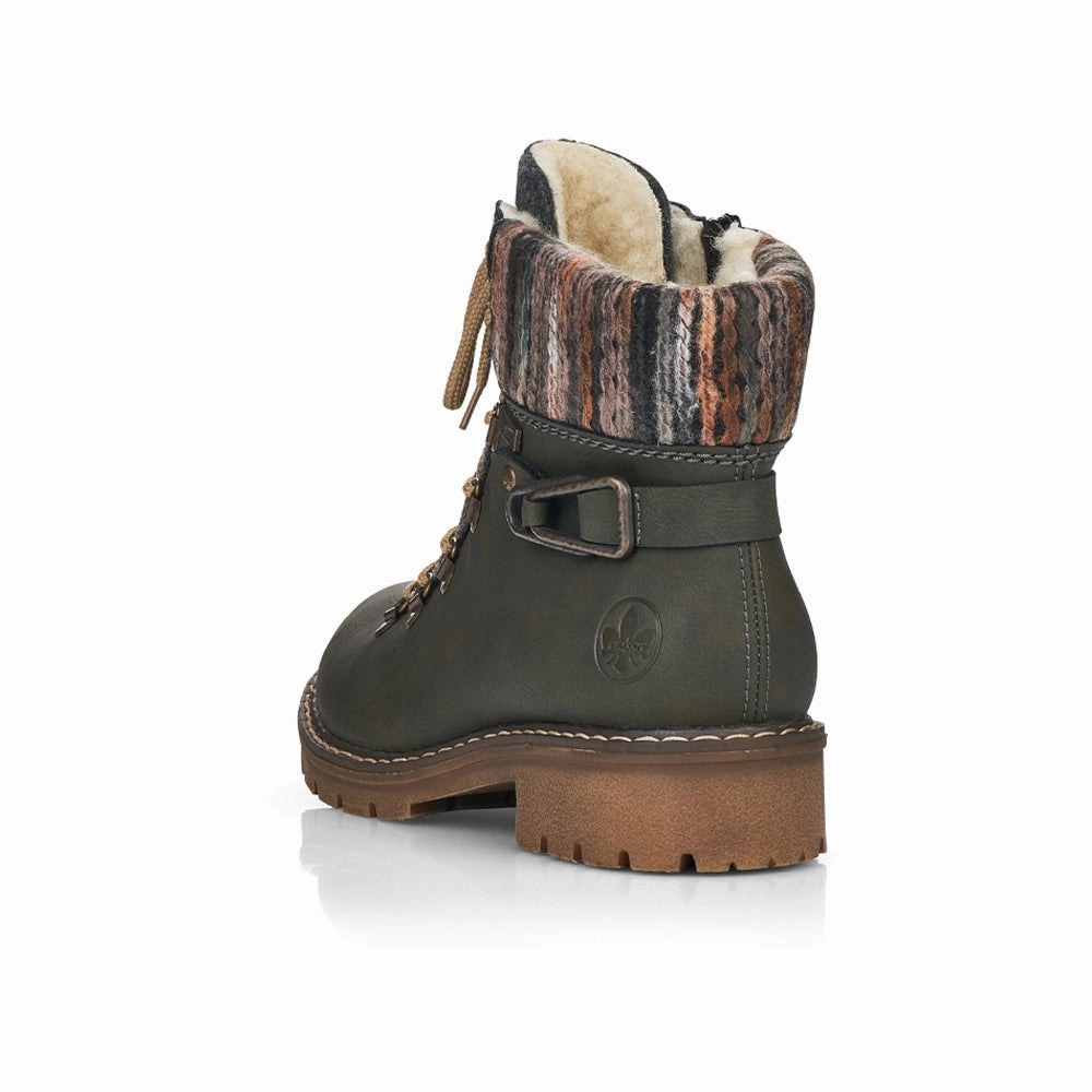 Combat Boot Outfits Pinterest Rieker Sabrina 31 Combat Boot Green (Women's)