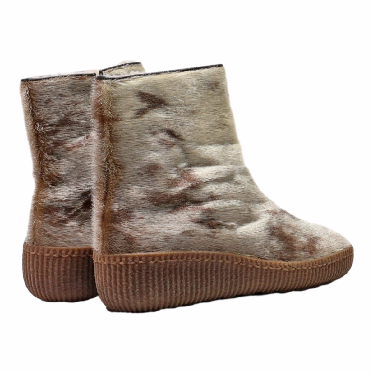 Kaufman Snow Boots RIEKER Snow Boots Brown Synthetic Mens UK 9.5