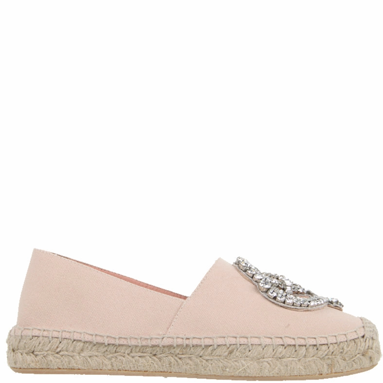 George Espadrilles Rochas Crystal Espadrilles, Beige