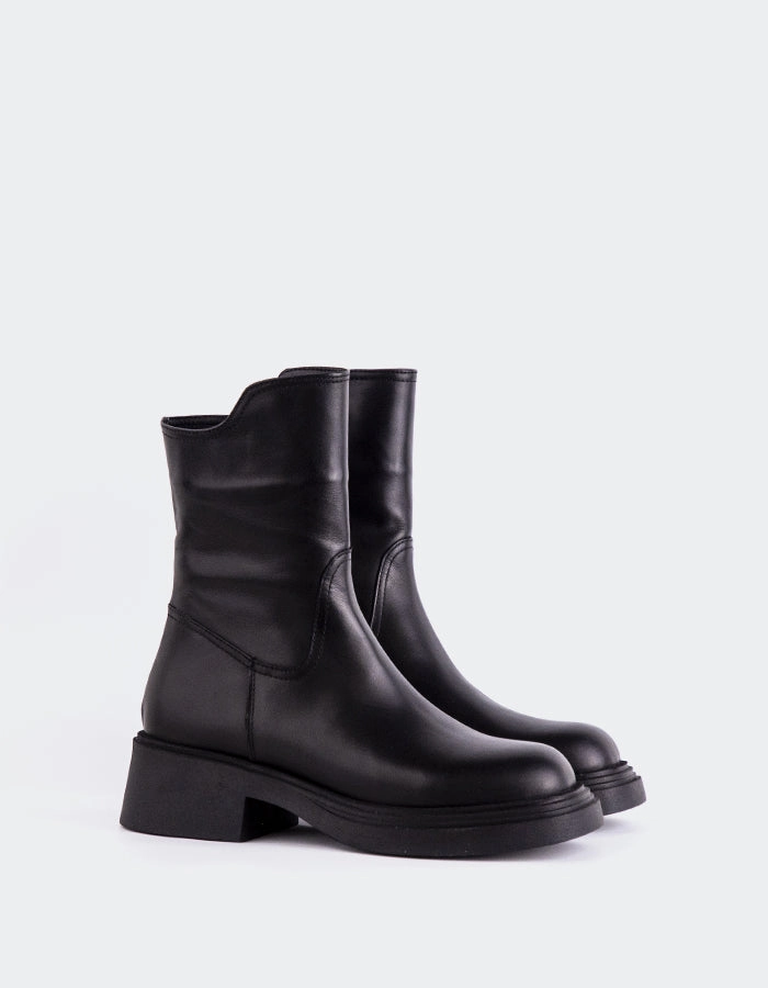 2976 Warmwair Grizzly Chelsea Boots Rosemre Black Leather
