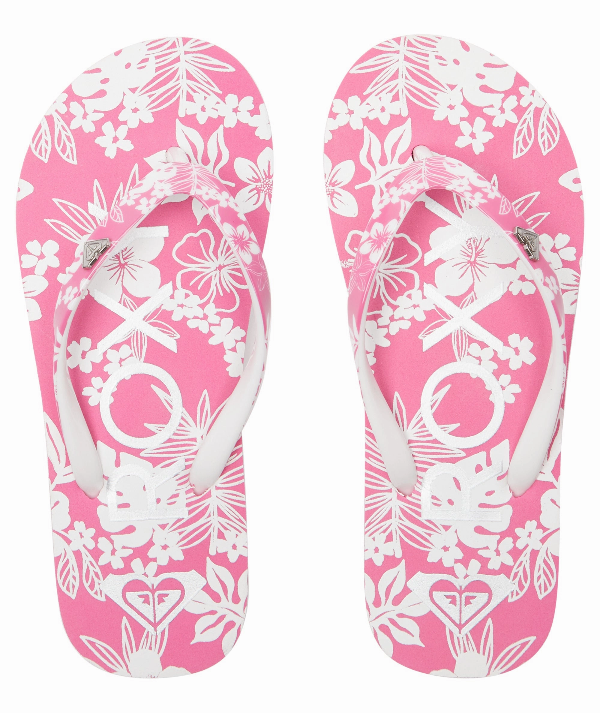 Roxy RG Pebbles VII Sandal-Crazy Pink Flower Tillys Flip Flops