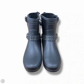 Tweed Rain Boots Boots Rain By Hunter In Black, Size: 8