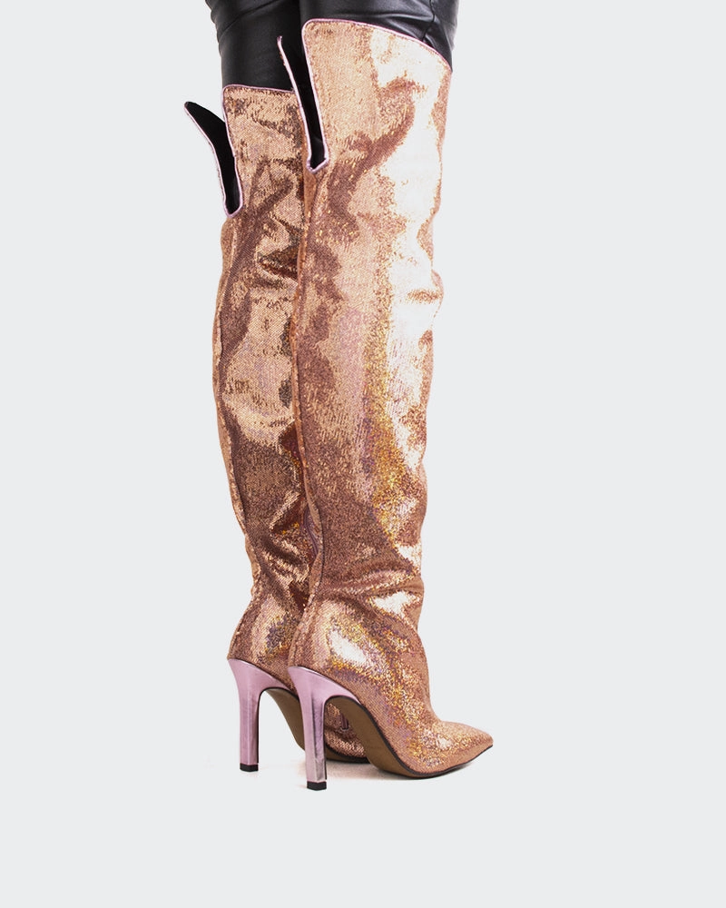 Academy Sports NULL Boots Blakely Pink Sequins