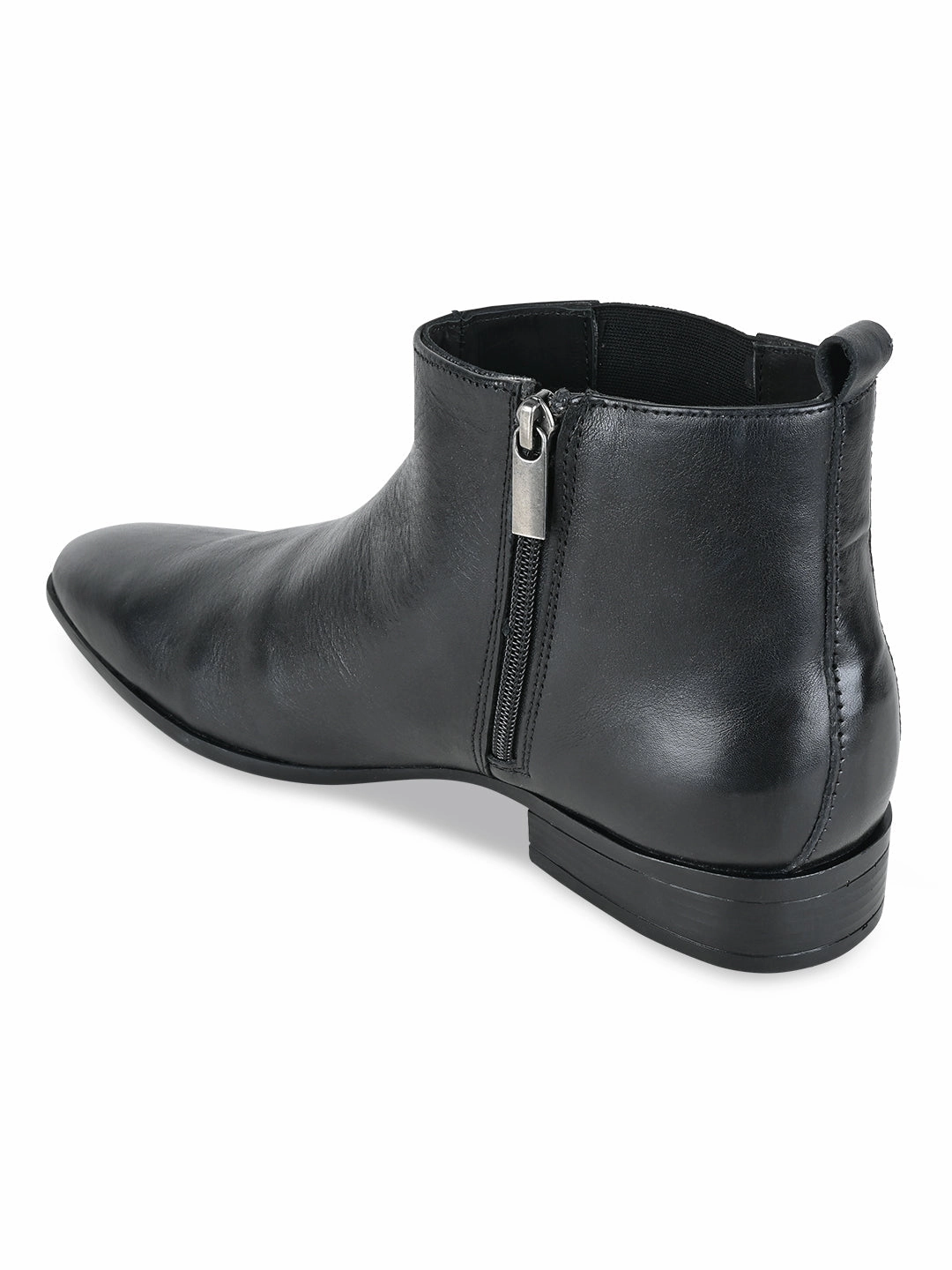 Regal Black Men Leather Boots Fur Thigh High Boots