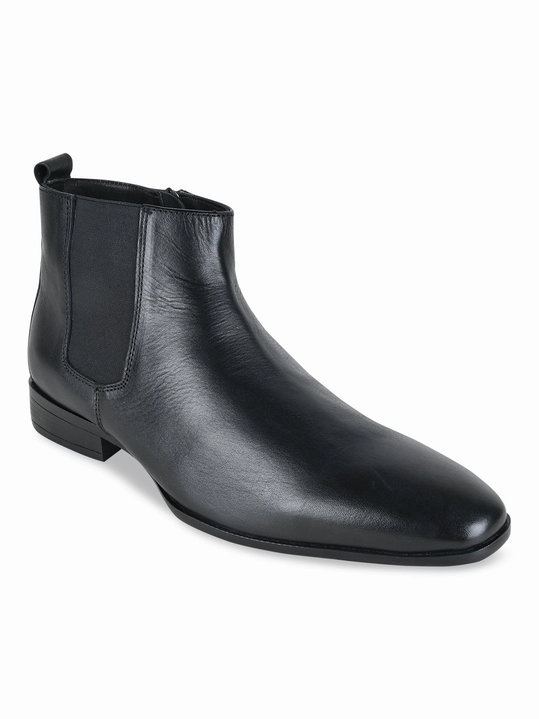 Regal Black Men Leather Boots Outfits With Cowgirl Boots