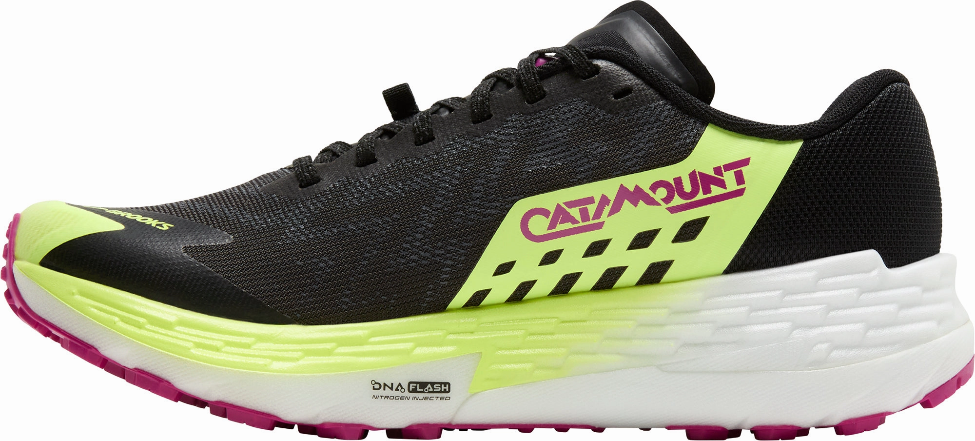 Brooks Catamount 4 Womens Trail Running Shoes - Grey Trail Running Shoe With Wide Toe Box