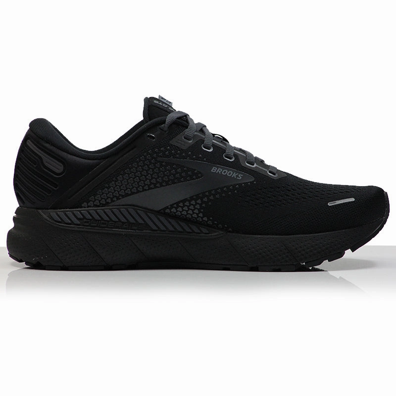 Brooks Adrenaline GTS 22 Wide Fit Women's Running Shoe - Black/Black/Ebony Ultras Running Shoes