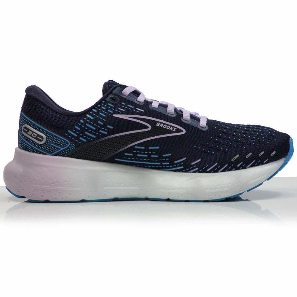 Brooks Glycerin 20 Women's Wide Fit Running Shoe - Peacoat/Ocean/Pastel Lilac Running Shoes Reviews