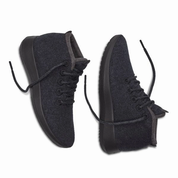 Allbirds Wool Runner-up Mizzles - LIMITED EDITION:  Natural Black (Black Sole) Best On Running Shoes