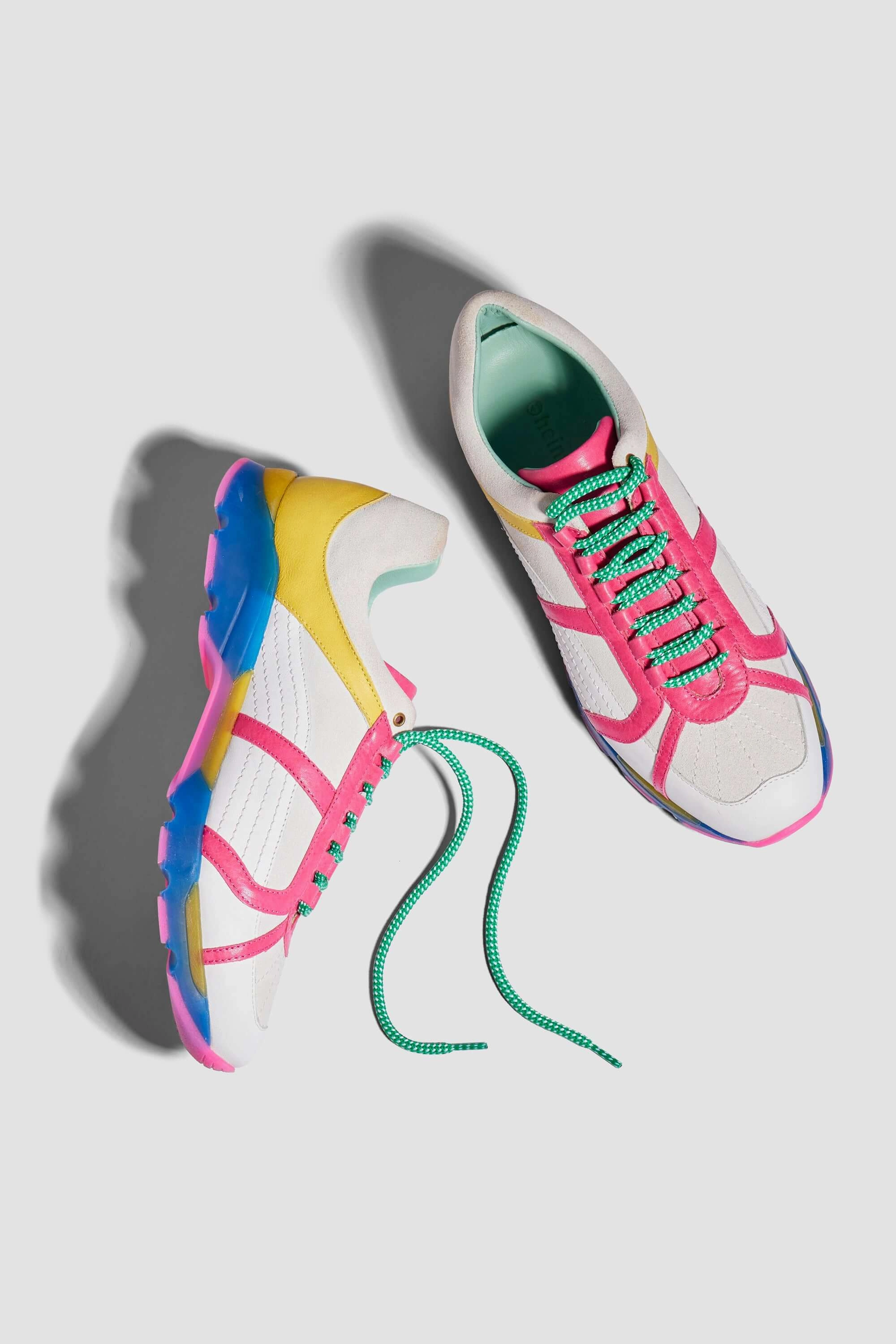 Cushioning Running Shoes Running shoes in Soft Serve leather