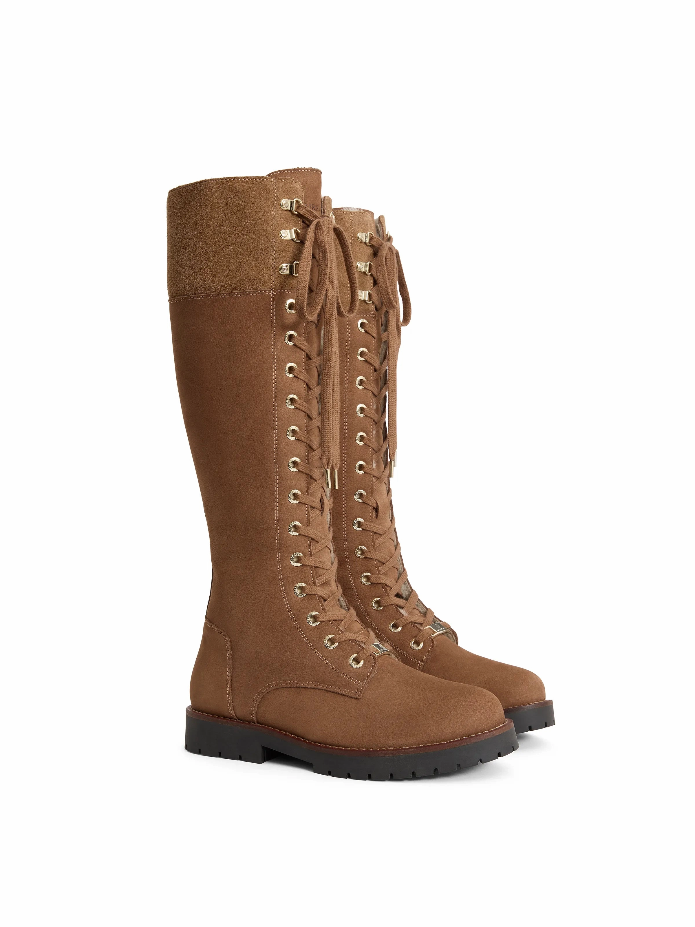 Kinky Boots The Musical Knee High Shearling Lined Anglesey - Cognac Nubuck