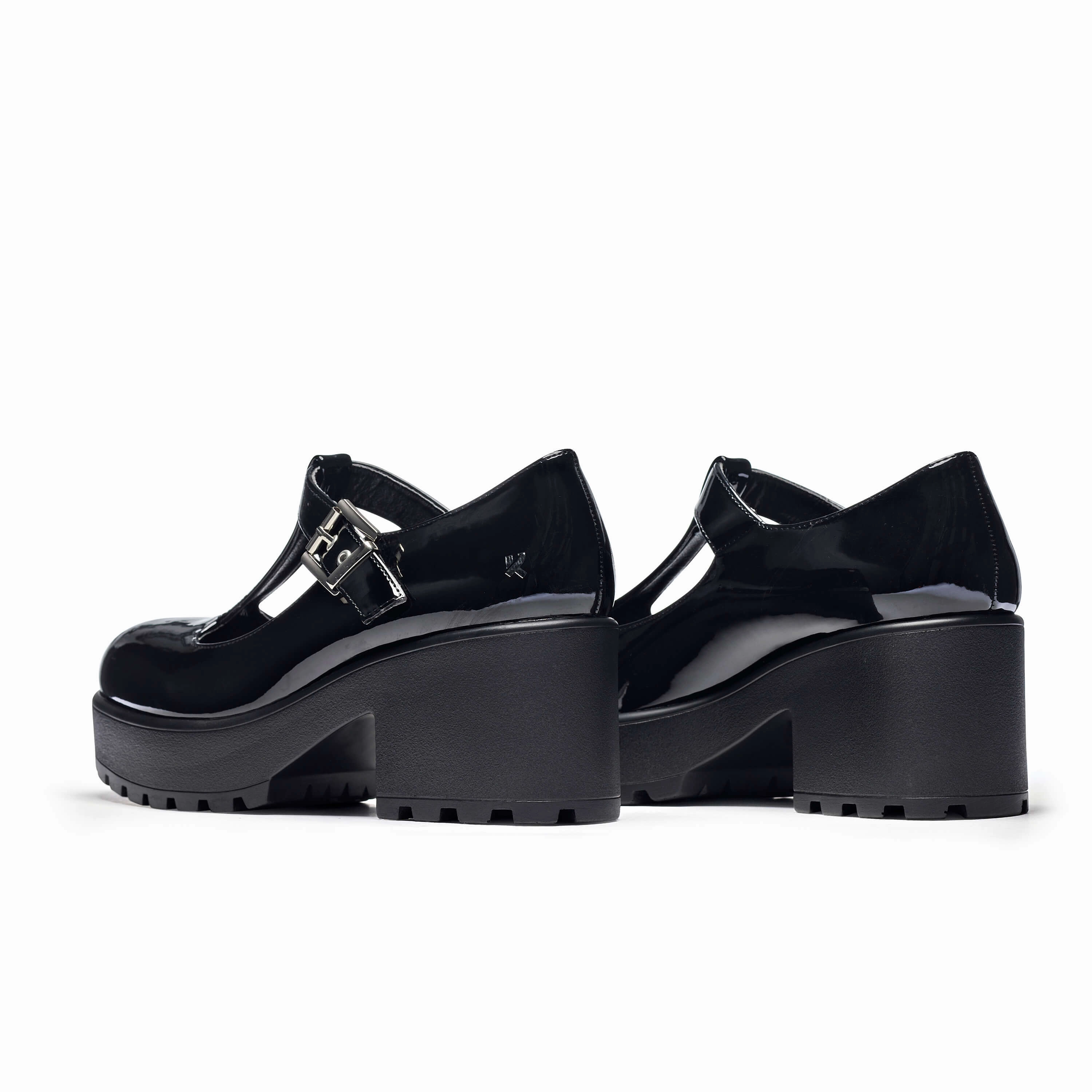 Dollskill Mary Jane Shoes SAI Black Mary Jane Shoes 'Patent Edition'