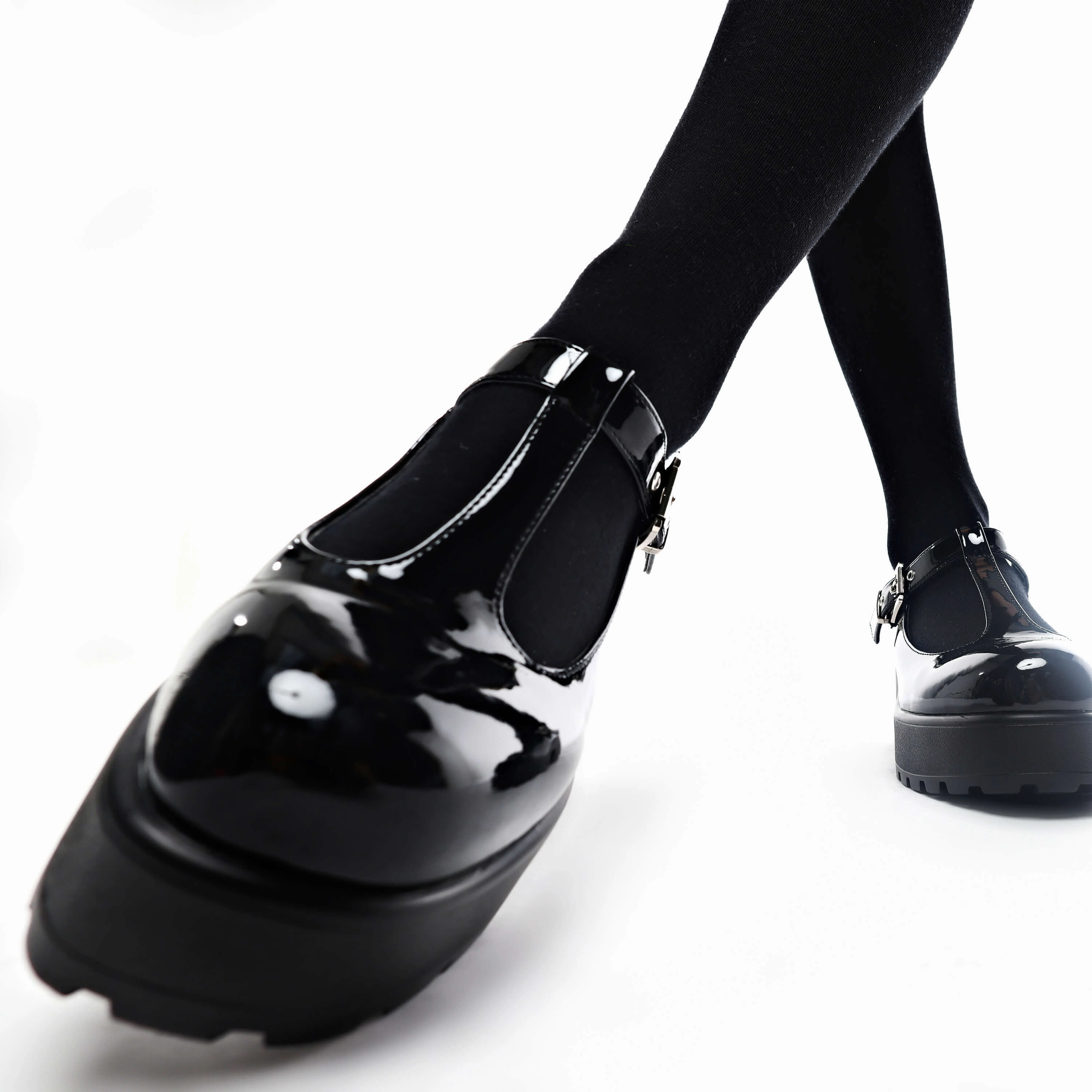 Mary Jane Shoes Size 14 SAI Black Mary Jane Shoes 'Patent Edition'